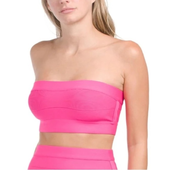 Susana Monaco Bandage Tube Top in Pink Glo - Picture 11 of 11